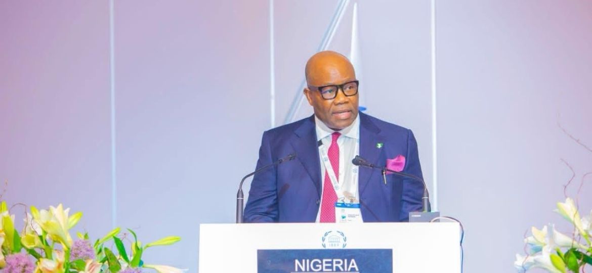 Godswill Akpabio at Geneva