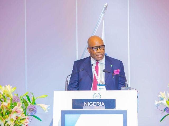 Godswill Akpabio at Geneva